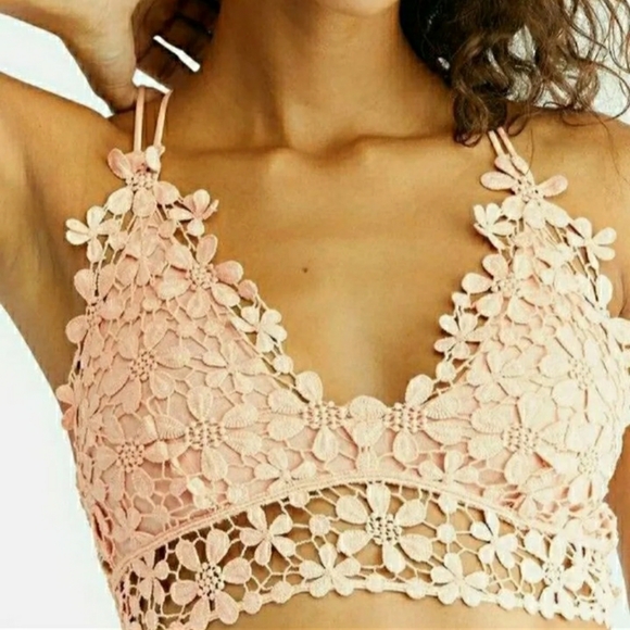 Free People Miss Dazie Crochet Lace Bralette - Picture 4 of 12